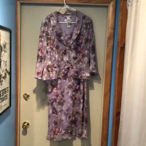 Sag Harbor flowered dress with jacket